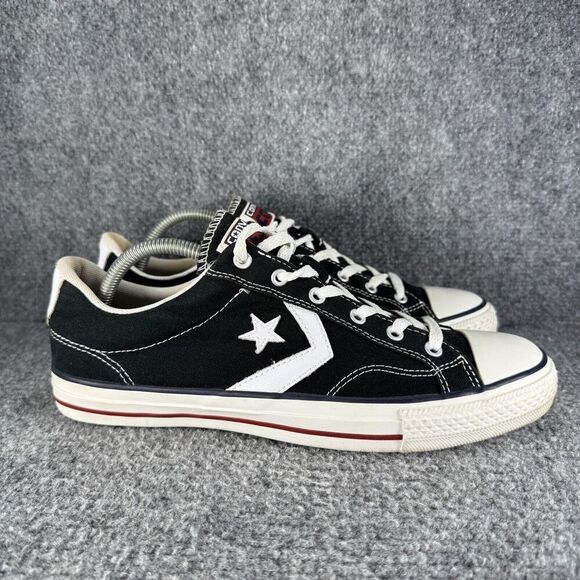 Converse Other - Converse Star Player 76 Mens 9.5 Shoes Black Low Top Casual Sneakers